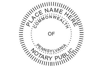 Picture of a notary stamp